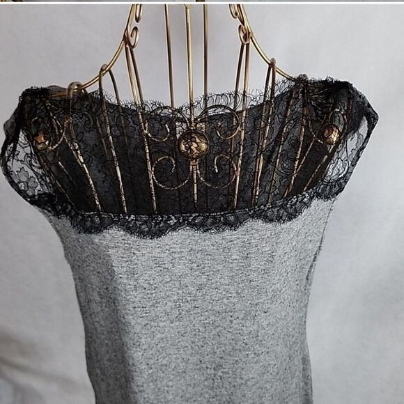 Dries Von Noten Eyelash Fringe Black Lace Gray Fairy Goth - Picture 2 of 5